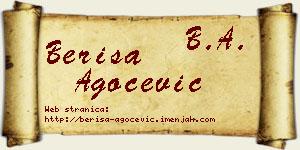 Beriša Agočević vizit kartica